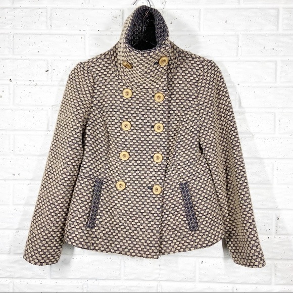 Tabitha Ottawa Coat Wool blend double breasted button up wool neck - Picture 5 of 11